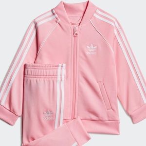 ADIDAS PINK TRACK SUIT- baby girl